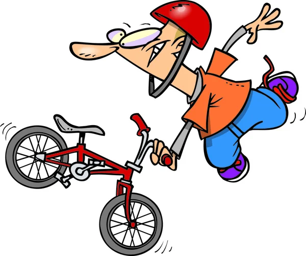 Cartoon Extreme Bmx — Stockvector