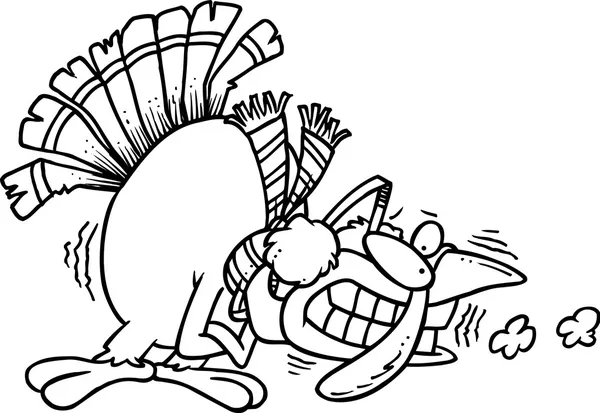 Мультфильм Холодная Турция — стоковый вектор