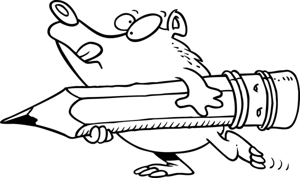Cartoon Bear Creion — Vector de stoc