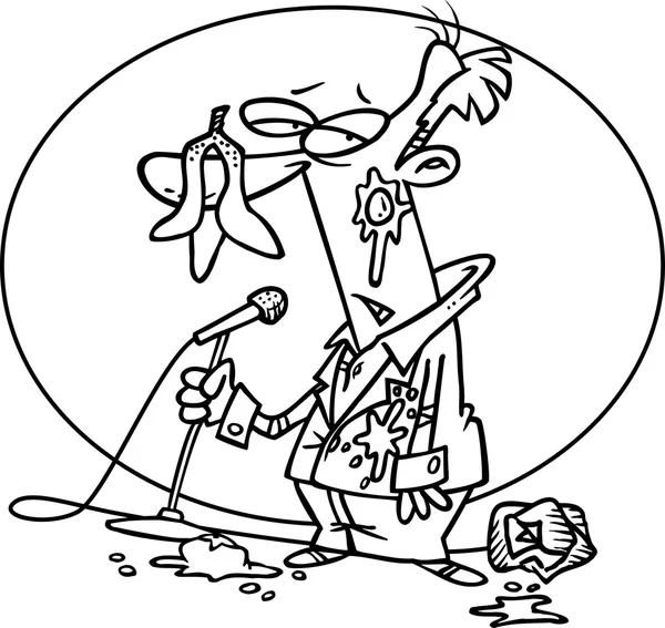 Karikatura špatný komik — Stockový vektor