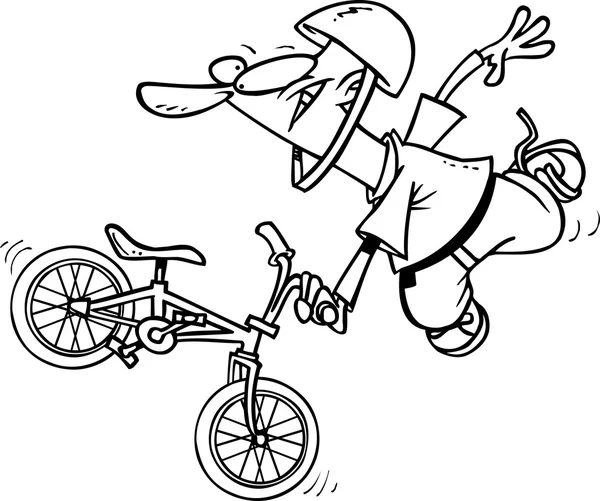 Desenhos animados Extreme BMX — Vetor de Stock