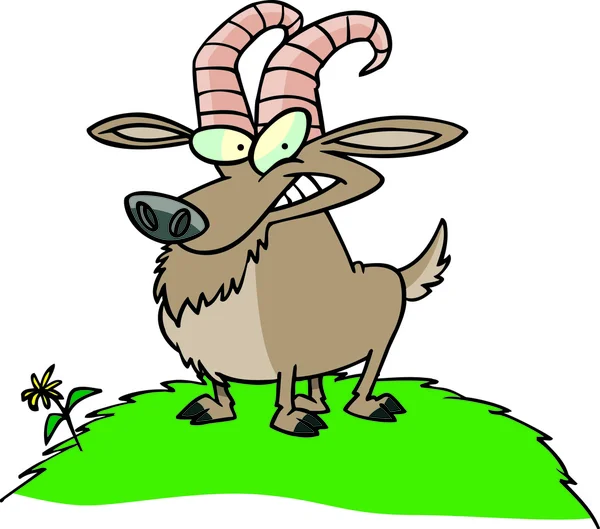 Cartoon Billy Goat — Stock Vector