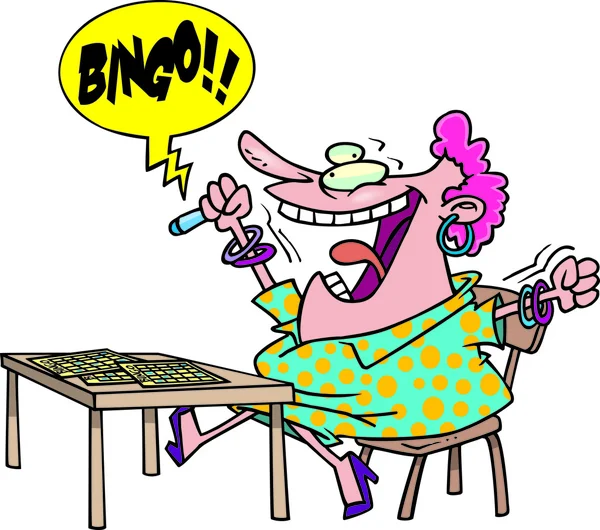 Bingo κινουμένων σχεδίων — Διανυσματικό Αρχείο