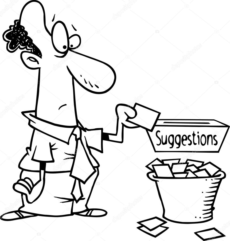 Cartoon Businessman Suggestion Box Stock Vector Image by ©ronleishman #13940489 Cartoon Businessman Suggestion Box Stock Vector Image by ©ronleishman #13940489
