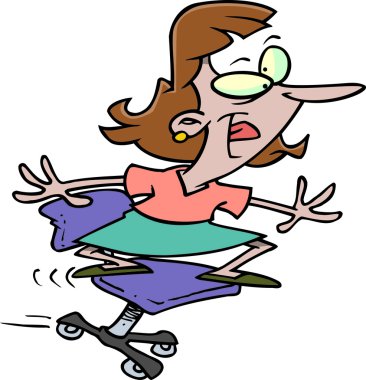 Cartoon Office Surfer