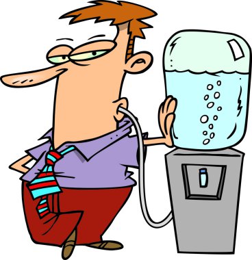 çizgi film ofis watercooler