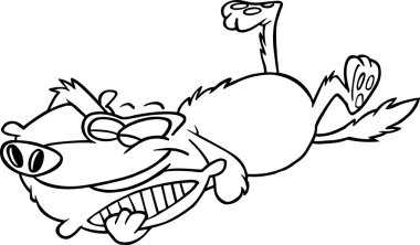 köpek uyurken cartoon