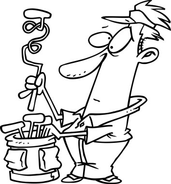 karikatür golf kulüpleri