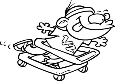 Bebek jogger cartoon