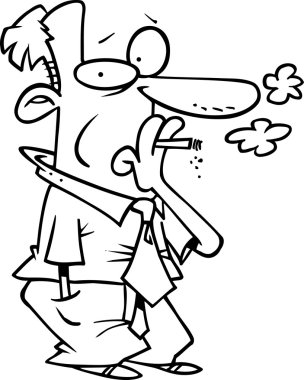 karikatür duman break