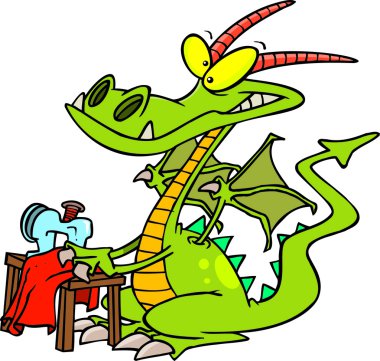 karikatür dragon dikiş