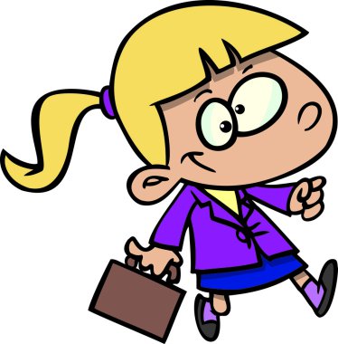 çizgi film iş kız