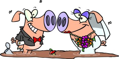 karikatür domuz Nikâh