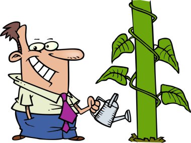 karikatür beanstalk sulama olabilir
