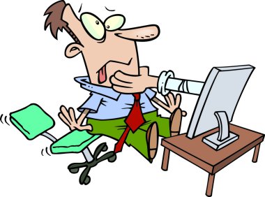 karikatür adamı boğdu