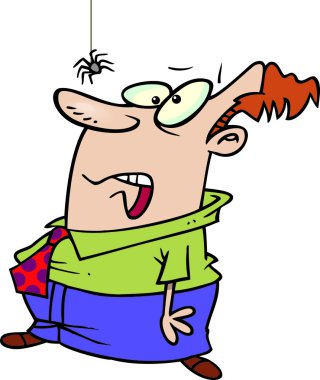 çizgi film erkek ÖrümCeklerden korkmaz