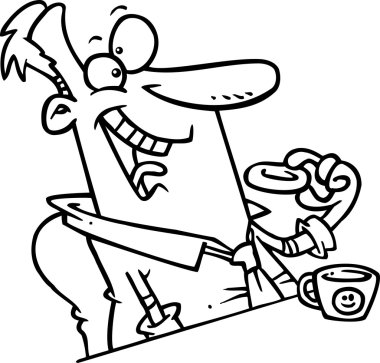 karikatür donut break