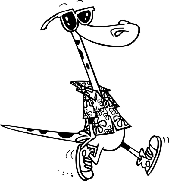 卡通夏季蜥蜴 — 图库矢量图片