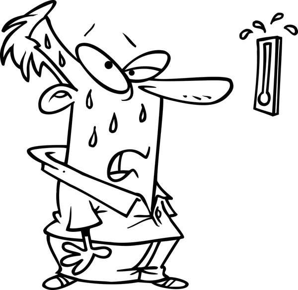 Hot Day Clipart Black And White