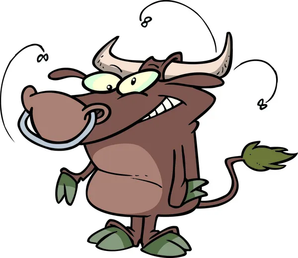 Cartoon bull — Stock Vector