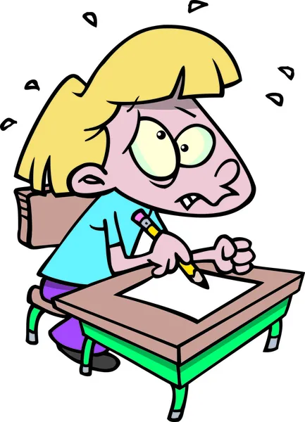karikatür sınav sinirler