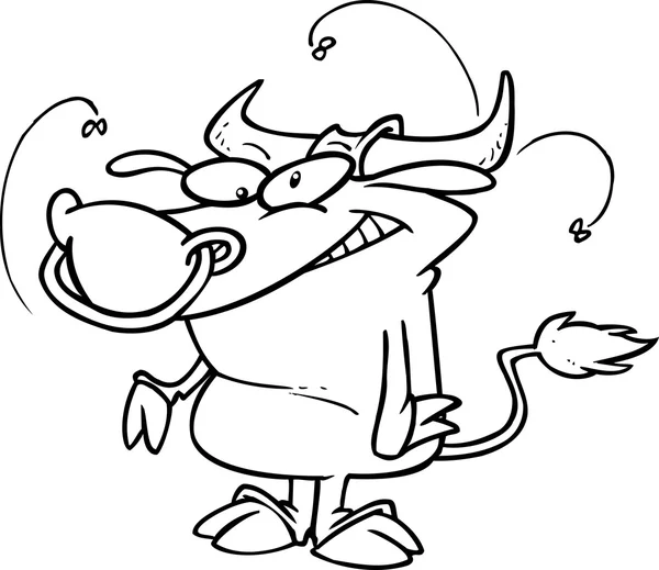 Cartoon bull — Stock vektor