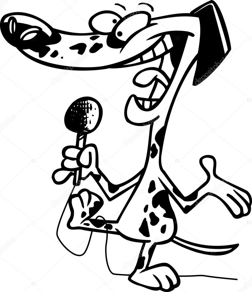 Cartoon Dalmatian Comedian