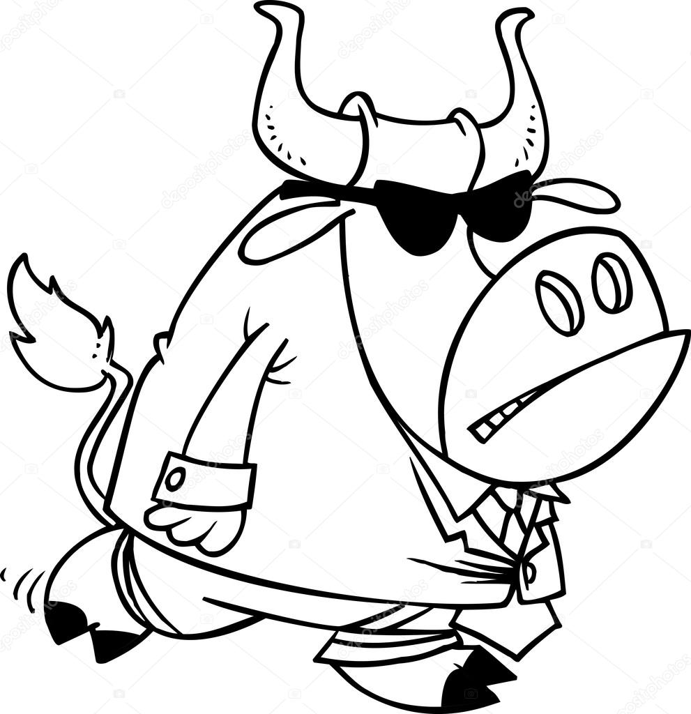 Cartoon Security Bull