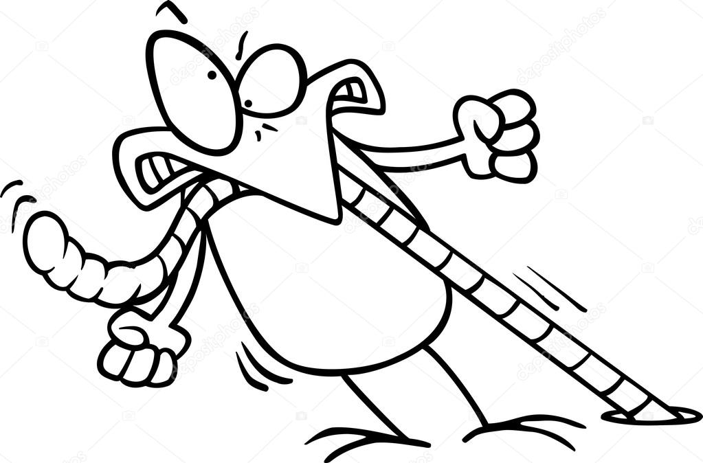 Cartoon Bird Getting the Worm Stock Vector Image by ©ronleishman #13950826