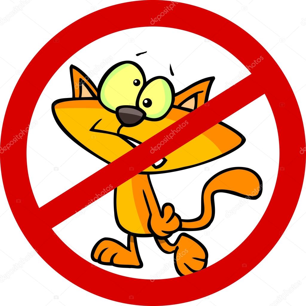 Cartoon No Cats Allowed — Stock Vector © ronleishman 13951386
