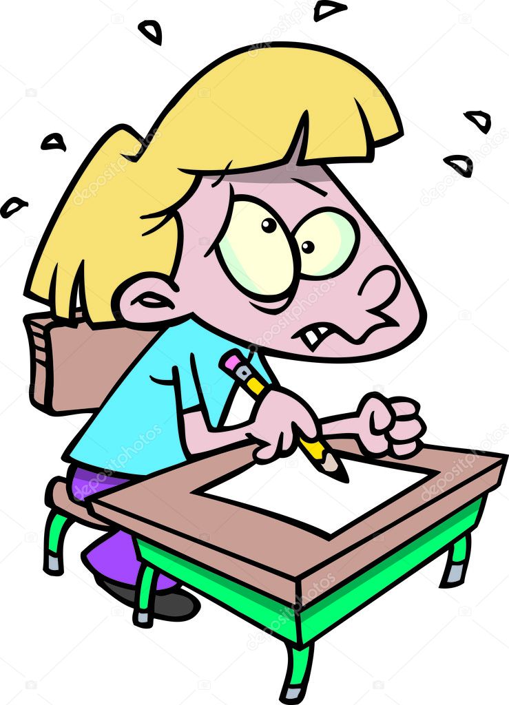 Exam stress child Vector Art Stock Images | Depositphotos Exam stress child Vector Art Stock Images | Depositphotos