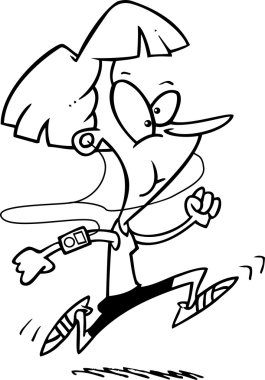 karikatür runner ile mp3 çalar