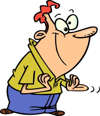 Alkışlar karikatür adam