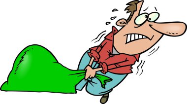 çizgi film çöp torbası