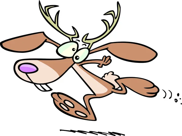 Jackalope de dibujos animados — Vector de stock