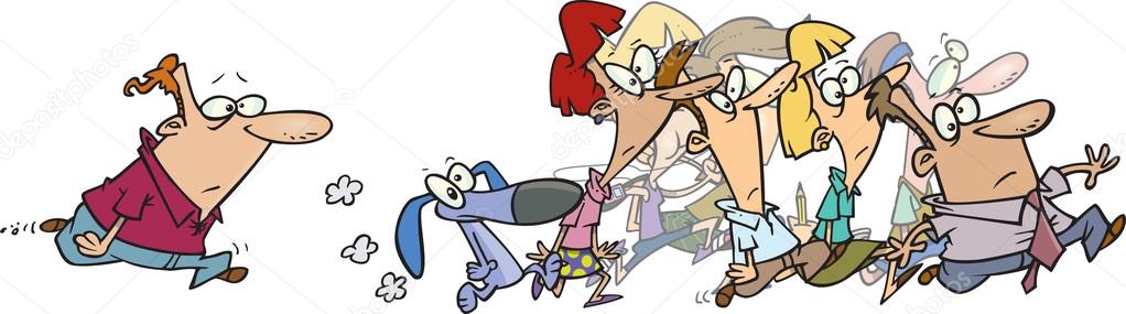 Cartoon following the crowd Stock Vector Image by ©ronleishman #13979388 Cartoon following the crowd Stock Vector Image by ©ronleishman #13979388