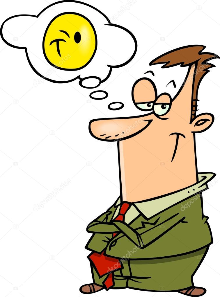 Cartoon confident man Stock Vector by ©ronleishman 13979443