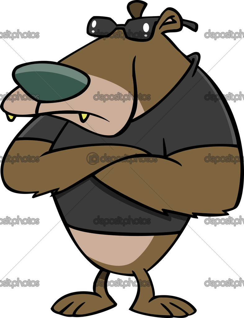 Cartoon bear bodyguard Stock Vector Image by ©ronleishman #13979573 Cartoon bear bodyguard Stock Vector Image by ©ronleishman #13979573