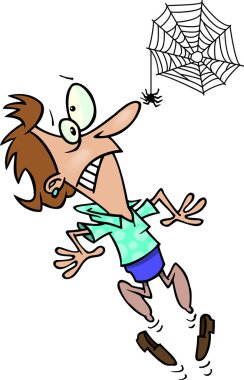 çizgi film kadın ÖrümCeklerden korkmaz