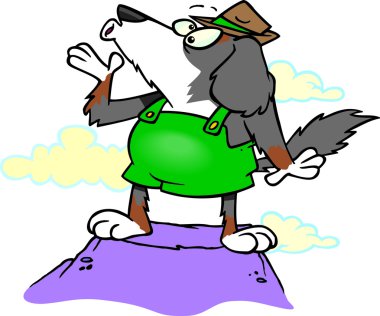 karikatür dağ köpeği tril