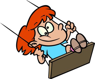 çizgi film kız salıncaklar