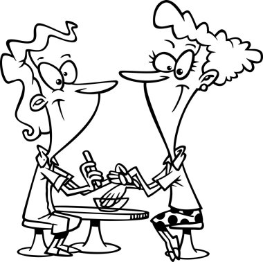 karikatür manikürcü