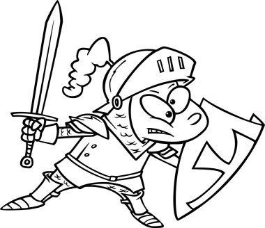 çizgi film çocuk knight