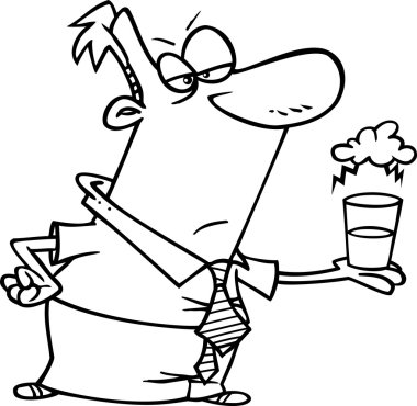 Cam yarı yarı cartoon boş