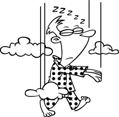 karikatür uyurgezer