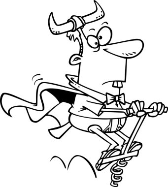 çizgi adam pogo Stick