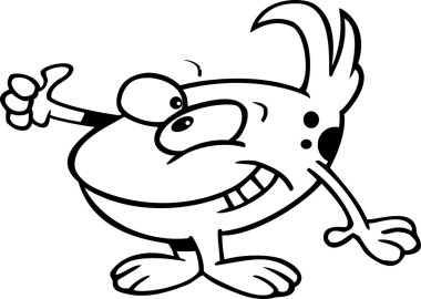 küçük canavar cartoon