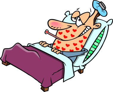 karikatür sevdalı ateş