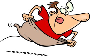 karikatür çuval yarışı