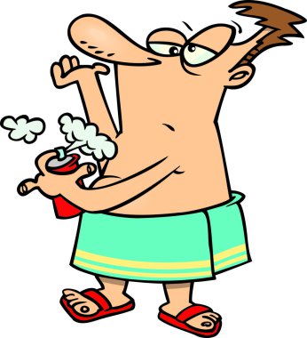 karikatür sabah rutin